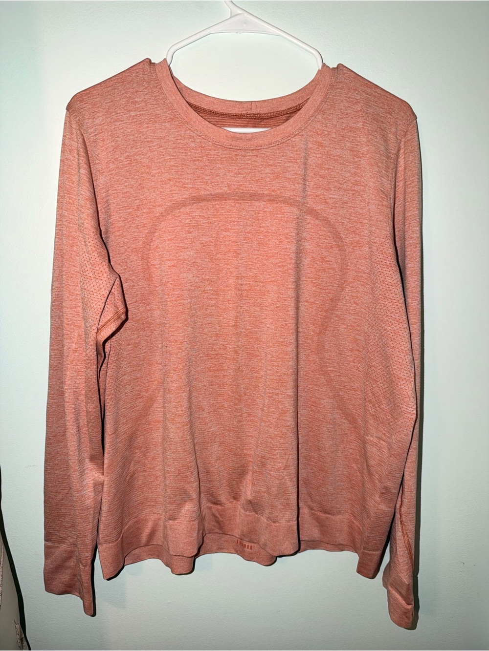 lululemon athletica Long-Sleeve Crew Top in Coral Heather